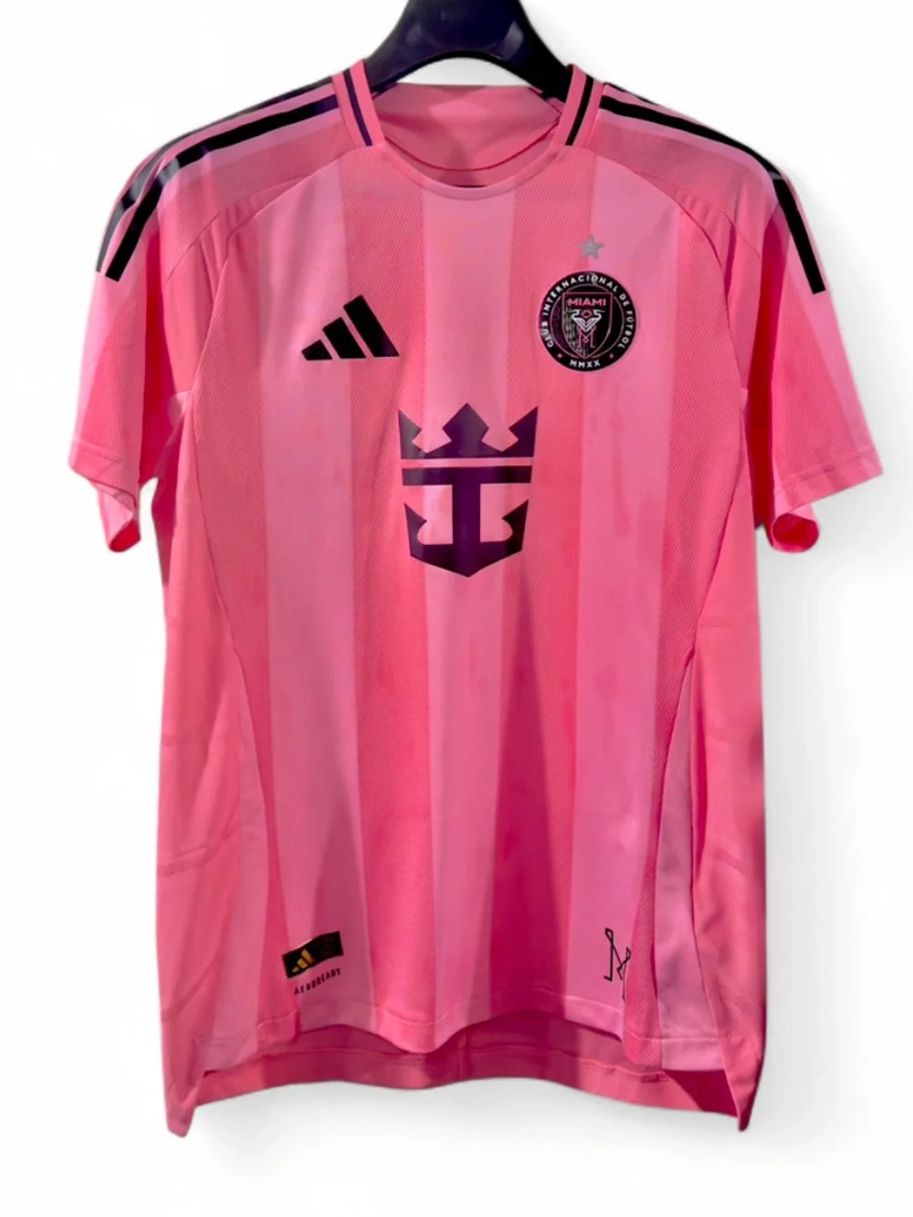 adidas Authentic MLS Inter Miami CF Messi Home Soccer Jersey Size Men’s Lg (NWT)